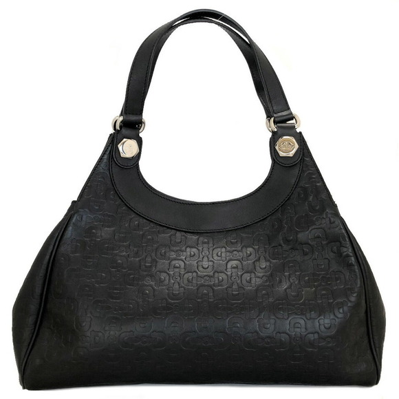 Gucci black tote horsebit line leather handbag Charmy bag - Picture 1 of 1
